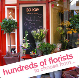 hundreds of real local flower shops and florists to choose from in United Kingdom